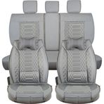 Stil Fiat Doblo 2001-2009 Uyumlu Gri Renk Royal Oto Koltuk Kılıfı Ön Arka Set