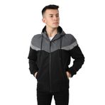Stil Kombin Bill Üçgen Parçalı Kapşonlu Mevsimlik Mont 1220 - XL - Füme