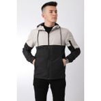 Stil Kombin Black Parçalı Kapüşonlu Mevsimlik Mont Pldp 2907 - Taş