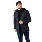 Stil Kombin Çift Göğüs Fermuarlı Su Geçirmez Şişme Mont PLDP 2941 LACİVERT L