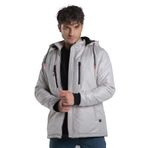 Stil Kombin Çift Göğüs Fermuarlı Su Geçirmez Şişme Mont PLDP 2941 TAŞ XXL