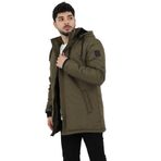 Stil Kombin İçi Kürk Astarlı Su Geçirmez Mont&Kaban&Parka HAKİ L