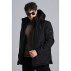 Stil Kombin İçi Kürk Astarlı Su Geçirmez Mont&Kaban&Parka SİYAH L