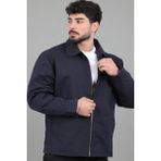Stil Kombin Suya Dayanaklı Yakalı Oversize Mevsimlik Mont Pldp 3002_60393 - Lacivert - XL