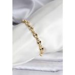 Stil Love 14K Gold Renk Kaplama Kahve Çekirdeği Model CM Kadın Bileklik