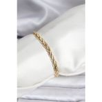 Stil Love 14K Gold Renk Kaplama Lazer Zincir Model CM Kadın Bileklik