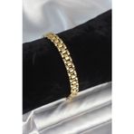 Stil Love 316L Çelik Gold Renk 7 mm Kalınlık Erkek Bileklik