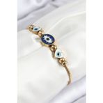 Stil Love 316L Çelik Göz Charm Model Gold Renk Kadın Bileklik