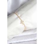 Stil Love Anka Kuşu Model Zirkon Taşlı Gold Renk Pirinç Su Yolu Kadın Bileklik