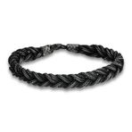 Stil Love Gümüş Kazaziye Örgü Bileklik SL5180