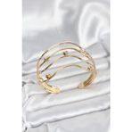 Stil Love Pirinç Gold Renk Kadın Bileklik
