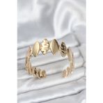 Stil Love Pirinç Gold Renk Parçalı Model Kadın Bileklik