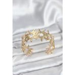Stil Love Pirinç Gold Renk Vintage Kadın Bileklik