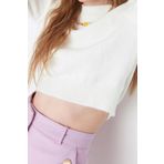 Stil Modern Kadın Crop Standart Kol Bisiklet Yaka Yumuşak Dokulu Triko Kazak