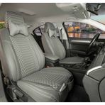 Stil Nissan Primera Lüks Deri Oto Koltuk Kılıfı Ön/Arka Set