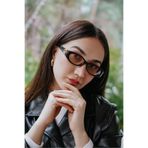 Stil Noktası GG Siyah Çerçeve Bal Renk Cam Güneş Gözlüğü