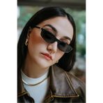 Stil Noktası MM Siyah Çerçeve Siyah Cam Güneş Gözlüğü