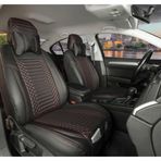 Stil Oto Kılıf Dacia Sandero Stepway Lüks Elit Deri Oto Koltuk Kılıfı Ön/Arka Set