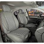 Stil Peugeot 206 Lüks Yarı Deri Oto Koltuk Kılıfı Ön/Arka Set