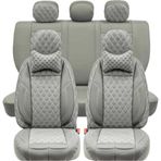Stil Seat Ibiza Yeni Lüks Yarı Deri Oto Koltuk Kılıfı Ön/Arka Set