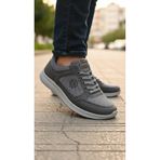 Stil Shoes Erkek Günlük Spor Yürüyüş Koşu Ayakkabısı Hafif Rahat Esnek Ortopedik Taban Ayakkabı 103 Füme