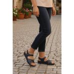 Stil Shoes Kadın Dolgu Topuk Terlik Sandalet Şık Rahat Hafif Genç Anne Sandalet - Siyah