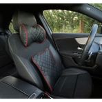 Stilcar Oto Aksesuar Premium Ergonomik Bel Sırt Destek Minderi ve Ortopedik Boyun Yastığı - Uzun Yol Ağrı Kesici (Takım olarak gönderilir.) - Siyah