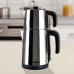 Stilevs BiÇay Parlak Inox Çay Makinesi