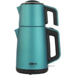 Stilevs Sedefli Mavi Inox Çelik Çay Makinesi, Pratik ve Şık Tasarım