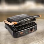 STILEVS SGH23251 Granit Plakalı 2000 W Tost Makinesi 6 Dilim Kapasite ile Siyah Renk