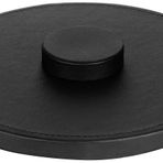 StilGut Apple HomePod ile uyumlu suni deri ayak, hoparlör altlığı, siyah