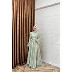 Stilife Elena Dantel Abiye Mint