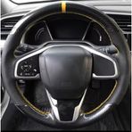 Stilix Garage Honda Civic Fc5 Araca Özel Direksiyon Kılıfı (5D KRİSTAL KARBON NOKTA)