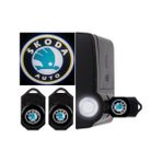 Stilix Garage Skoda Araçlarına Kapı Altı LED Logo Mesafe Sensörlü Yeni Nesil