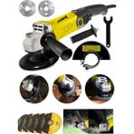 Stilmax 3500W 6 Kademe Devir Ayarlı Spiral Taşlama Makinesi Avuç Içi Taşlama 125 Mm 5 Ad Taş Hediyeli