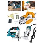 Stilmax Freze Formika Açma + Ahşap Rendeleme Planya Makinesi + Ahşap Kesme Dekupaj Çantalı 3'lü Usta Seti