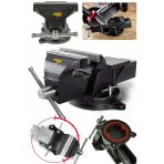 stilmax Germany 150mm 6" 360 Dönerli Taban Özel Alaşım Paslanmaz Çelik Sabit Tezgah Masa Mengenesi Örslü