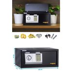 stilmax Germany 20x43x35cm Büyük Boy Laptop Sığabilen Ev Ofis Otel Tipi Şifreli Anahtarlı Çelik Para Kasası