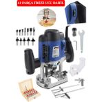 Stilmax Germany 4000W 6 Kademe Devir Ayarlı Dikey Çift Kollu Ahşap Freze Makinesi 12AD Freze Ucu