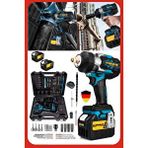 Stilmax Kömürsüz Motor Bol Aksesuarlı Çift Akülü Somun Sökme Sıkma Makinesi Vidalama Matkap Seti + 40PARÇA