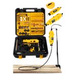 Stilmax SUPER550 Italy 462 Parça 500W Devir Ayarlı Çift Adet Dremel Taşlama Gravür Oyma Makinesi Zımpara Set