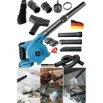 Stilmax X2 Çift Akülü Devir Ayarlı Şarjlı Hava Üfleme Çekme Toz Toplama Süpürge Makinesi + Başlık