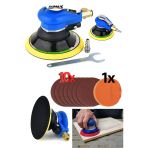 Stilmax Yüksek Devirli Havalı Orbital Zımpara Polisaj Makinesi Blue150h 150Mm X10 Zımpara Ve Ped Hediyeli