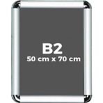 Stilo Alüminyum B2 50x70cm Çerçeve Rondo Köşe Aç Kapa Açılır Kapanır - 1 adet