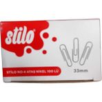 Stilo Ataş No:4 Nikel 100 Lü