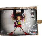 Stilo Kumaş Resim & Proje Çantası (35X50) Desenli (35*50) ( Student Girl ) - Çok Renkli - Proje Resim Çantası