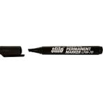 Stilo Permanent Kalem Kesik Uç Siyah - Permanent Markör