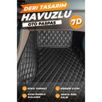 Stiloto Chevrolet Cruze (2009-2014) Uyumlu Özel Dikim Deri 7d Havuzlu Paspas - Siyah