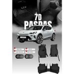 Stiloto Cupra Formentor Hibrit (2020 ve Sonrası) 7d Deri Havuzlu Oto Paspas | Tam Koruma & Hızlı Montaj - Siyah