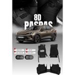Stiloto Cupra Formentor Hibrit (2020 ve Sonrası) 8d Deri Havuzlu Oto Paspas | Tam Koruma & Hızlı Montaj - Siyah